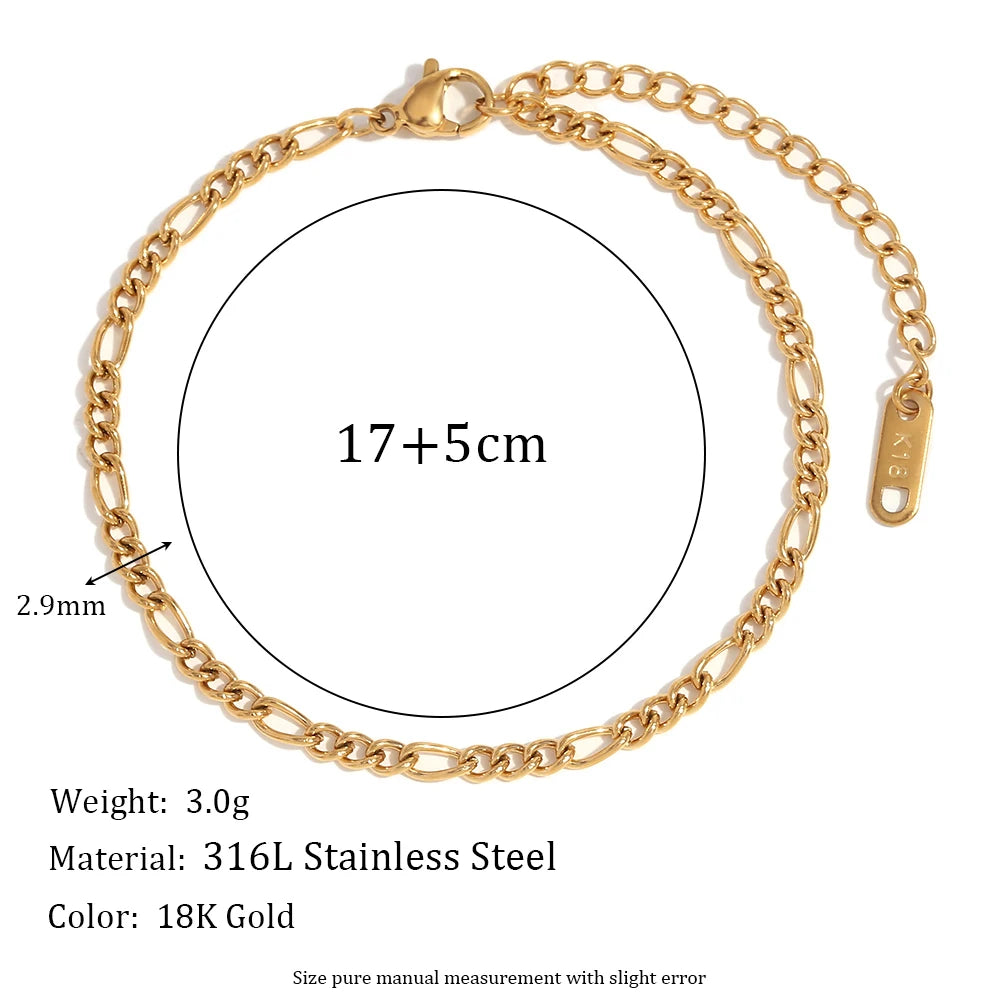Pulseira Elos Banhada a Ouro 18k
