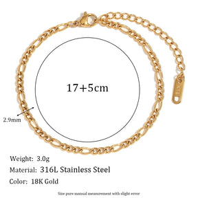 Pulseira Elos Banhada a Ouro 18k