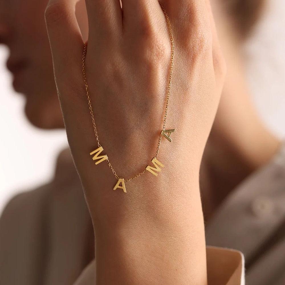 Colar Nome Personalizado Banhado a Ouro 18k