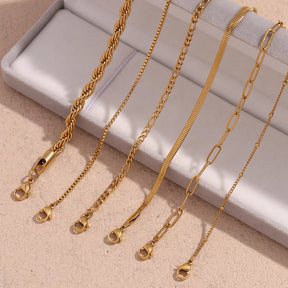 Pulseira Elos Banhada a Ouro 18k