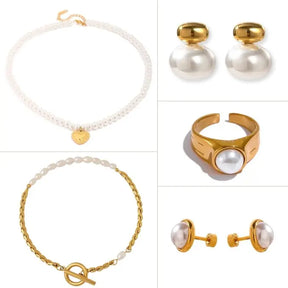 Kit Pérola | Elegância Atemporal em 5 Acessórios Exclusivos