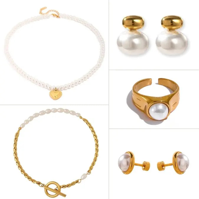 Kit Pérola | Elegância Atemporal em 5 Acessórios Exclusivos