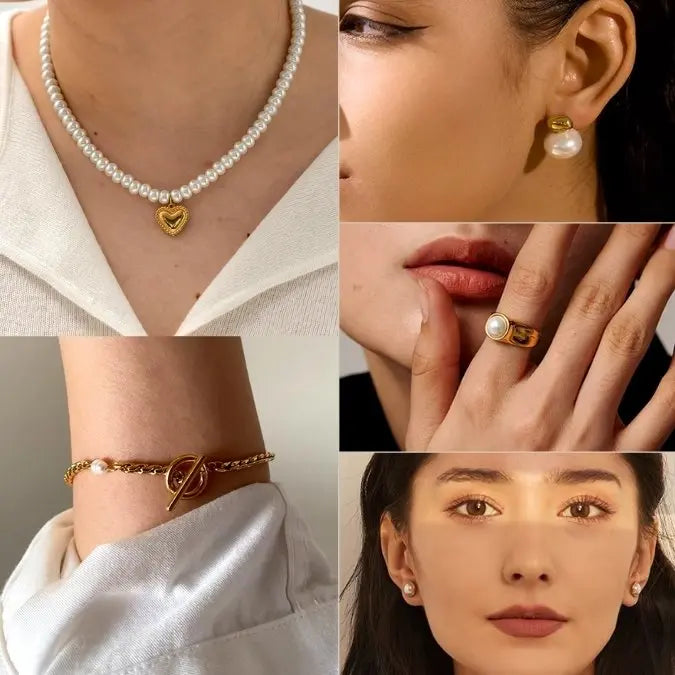 Kit Pérola | Elegância Atemporal em 5 Acessórios Exclusivos