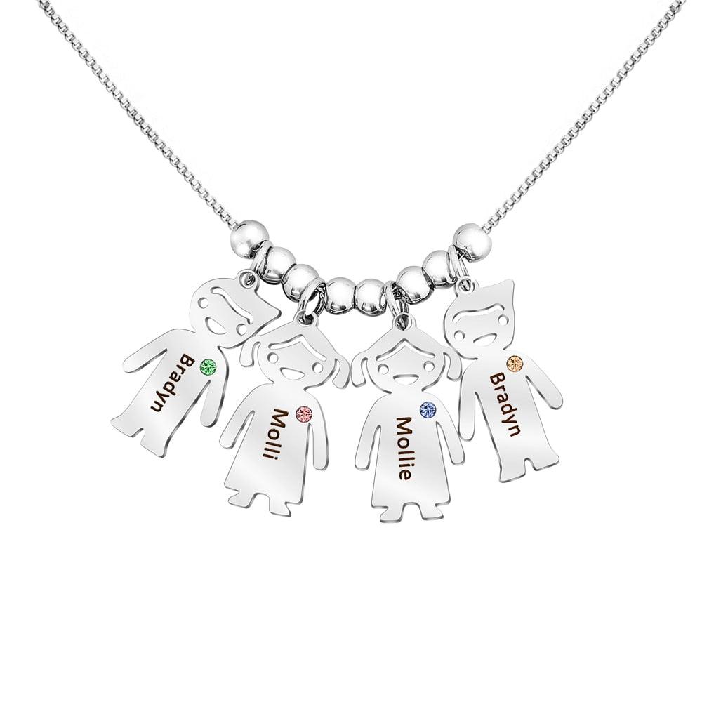 Colar Filhinhos - Pingentes com Nomes Personalizados
