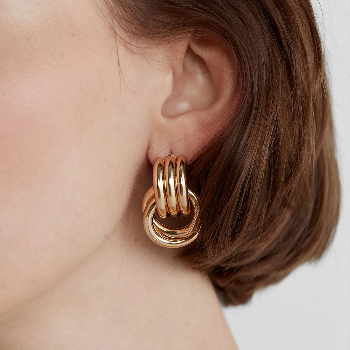 Brinco Hailey Banhado a Ouro 18K
