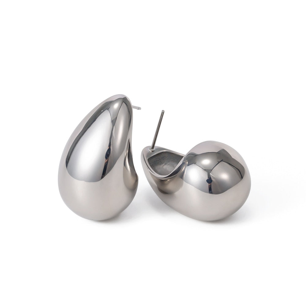 Brinco Gota Elegante Banhado a Ouro 18K